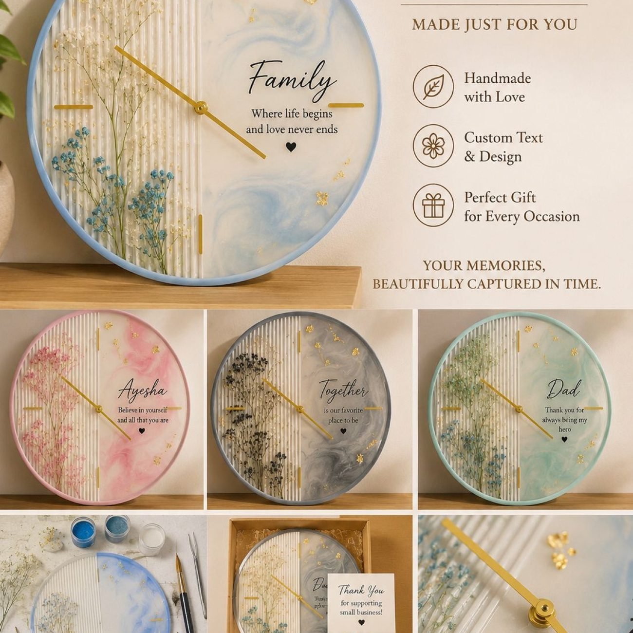 personalised clocks gift uae dubai